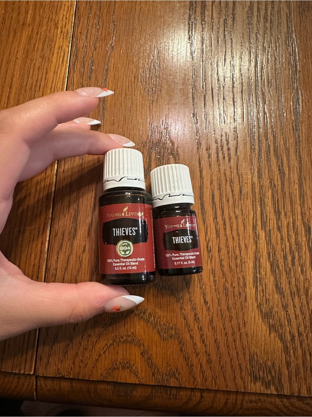 Young Living Thieves Essential Oil Pair - Red and White